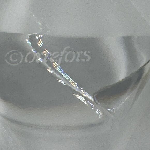 ORREFORS Crystal Trinket Plate 9" Bowl HEAVY Dish - Picture 7 of 8